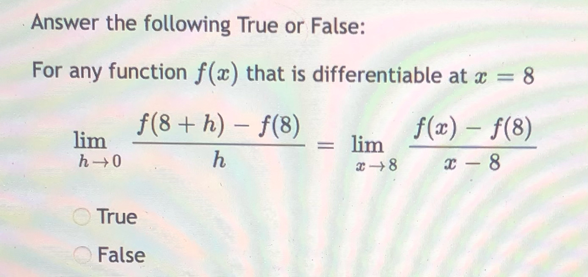 Answered Answer The Following True Or False For Bartleby