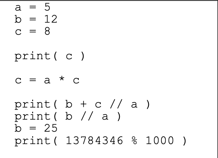 Answered: A B 12 C Print( C ) с 3D а * с Print( B… | Bartleby