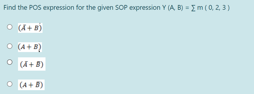 Answered Ind The Pos Expression For The Given Bartleby