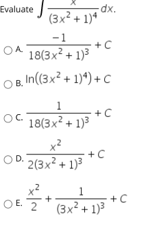 Answered Dx 3x 1 ª Evaluate 1 C Oa Bartleby