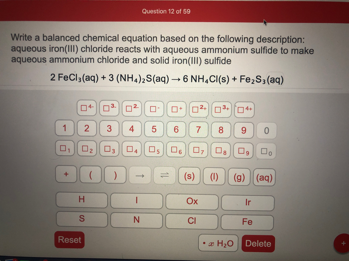 Answered Write A Balanced Chemical Equation Bartleby 0254