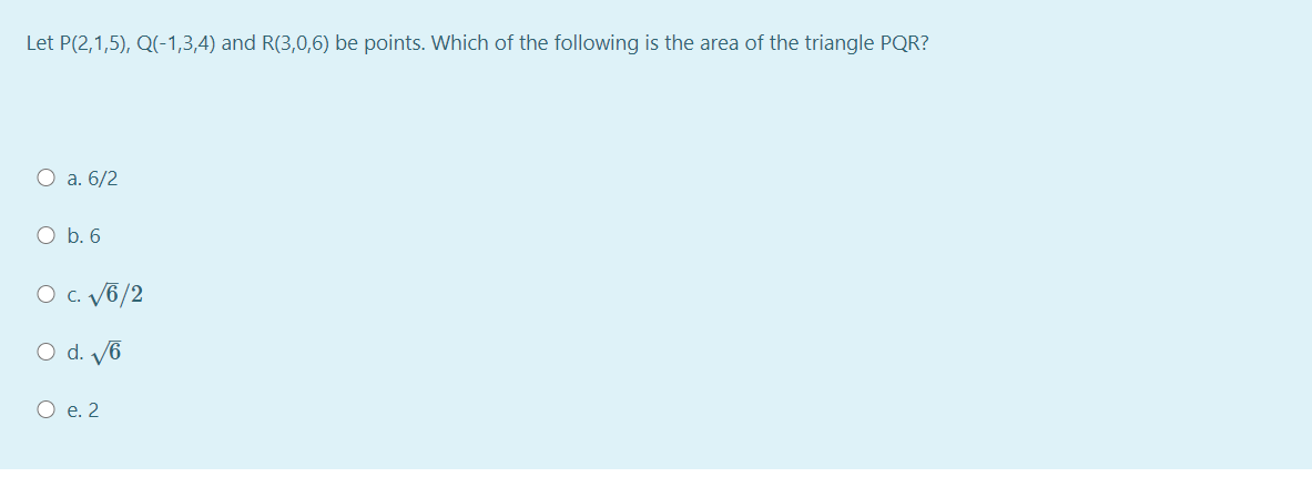 Answered Let P 2 1 5 Q 1 3 4 And R 3 0 6 Be Bartleby