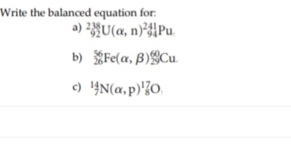 Answered Write The Balanced Equation For A Bartleby