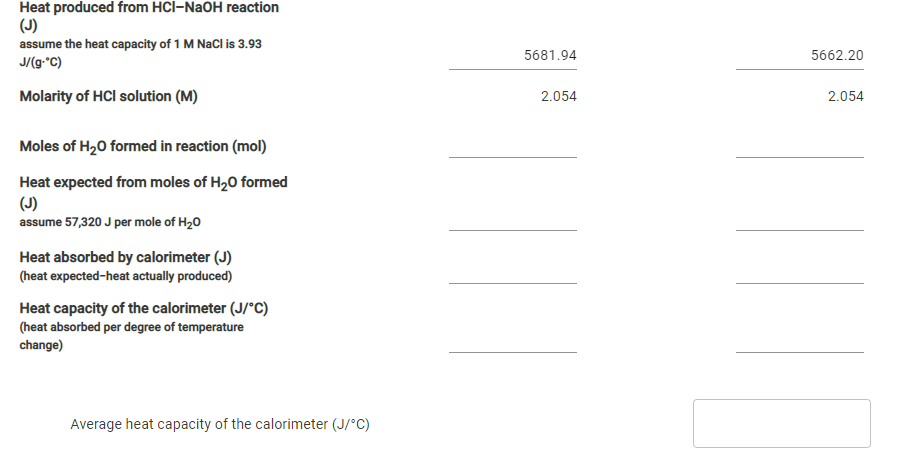 Answered Heat Produced From Hcl Naoh Reaction Bartleby