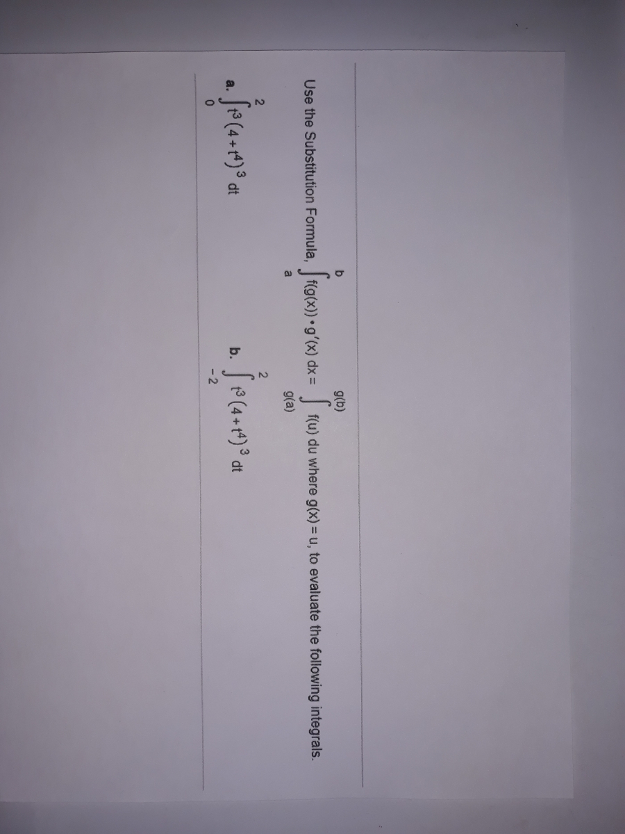 Answered B G B Use The Substitution Formula Bartleby