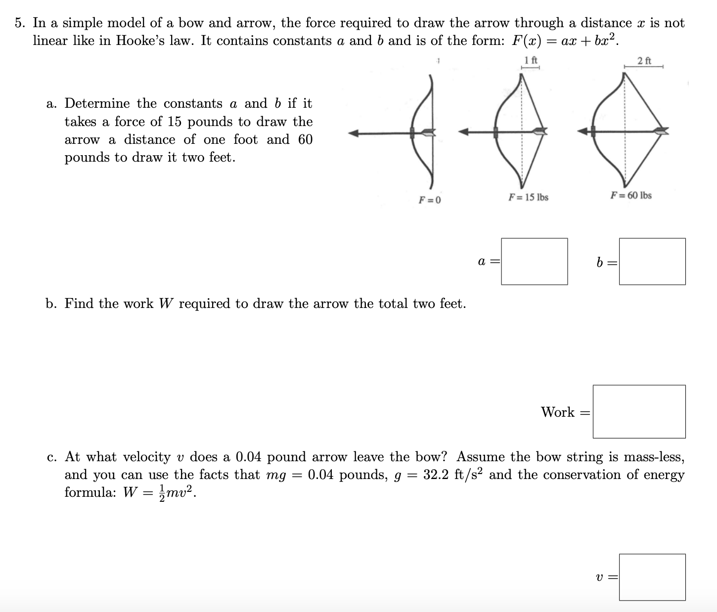 Answered 5 In A Simple Model Of A Bow And Bartleby