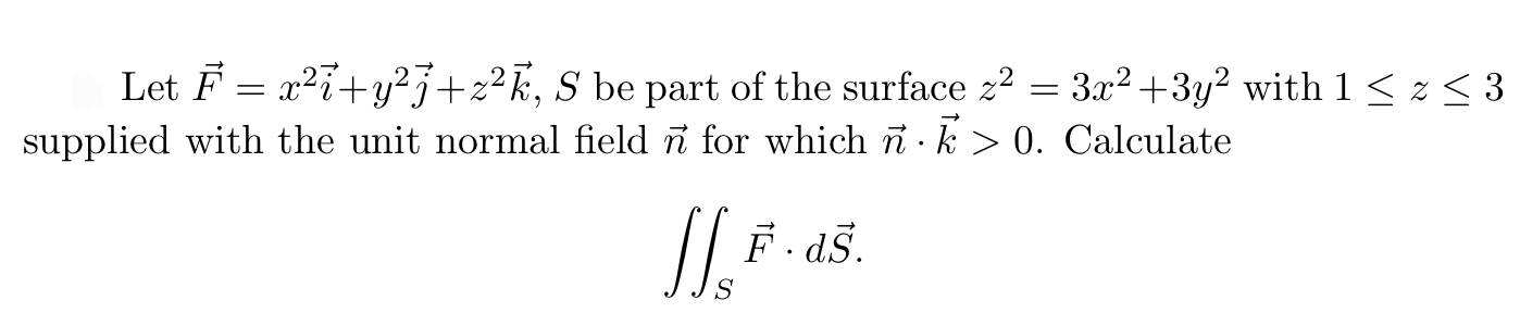 Answered Let F X I Y J Z K S Be Part Of The Bartleby