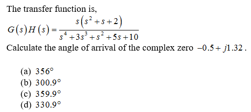 Answered The Transfer Function Is 2 S ک S Bartleby