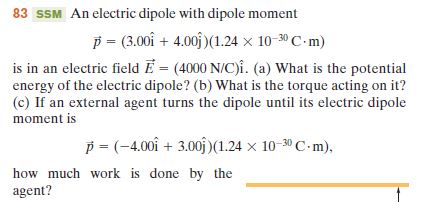 Answered Ssm An Electric Dipole With Dipole Bartleby