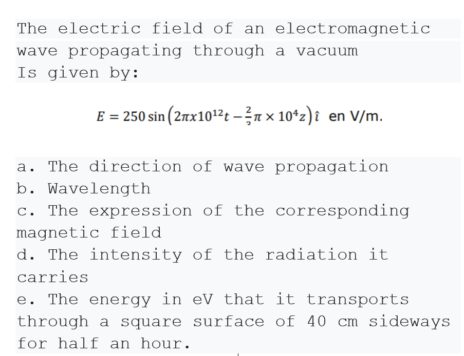 Answered The Electric Field Of An Bartleby