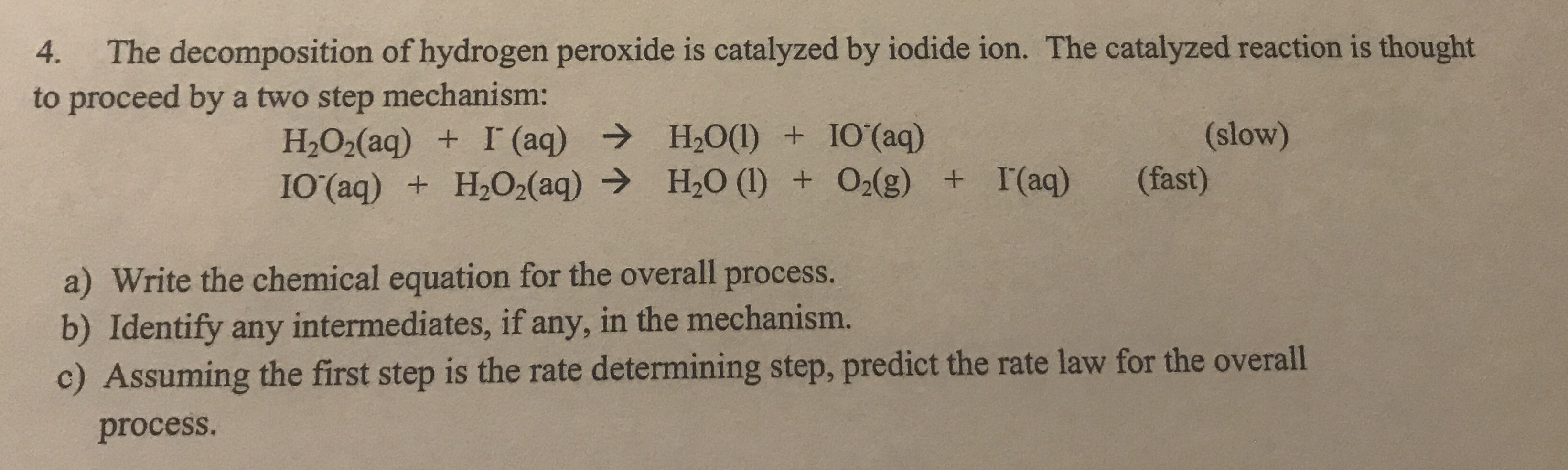 answered-the-decomposition-of-hydrogen-peroxide-bartleby