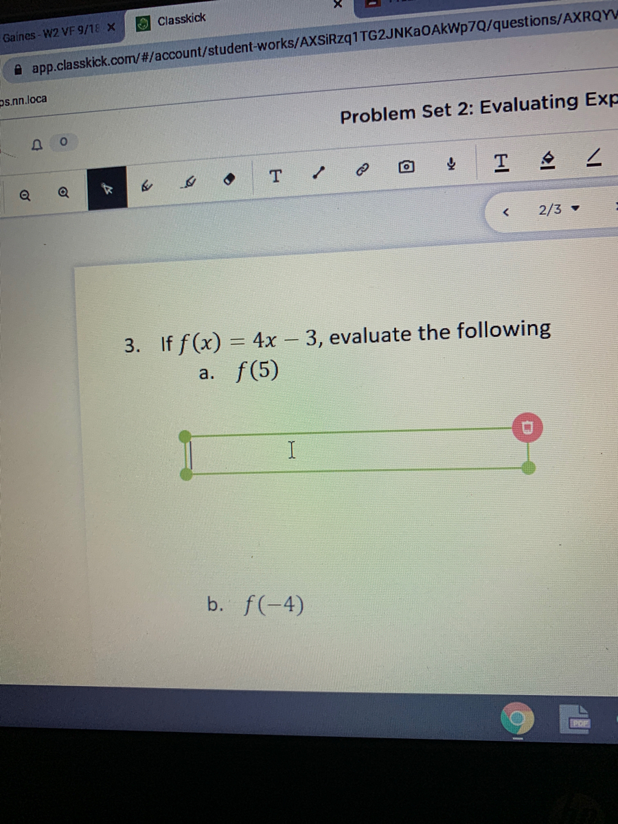 Answered 3 If F X 4x 3 Evaluate The Bartleby