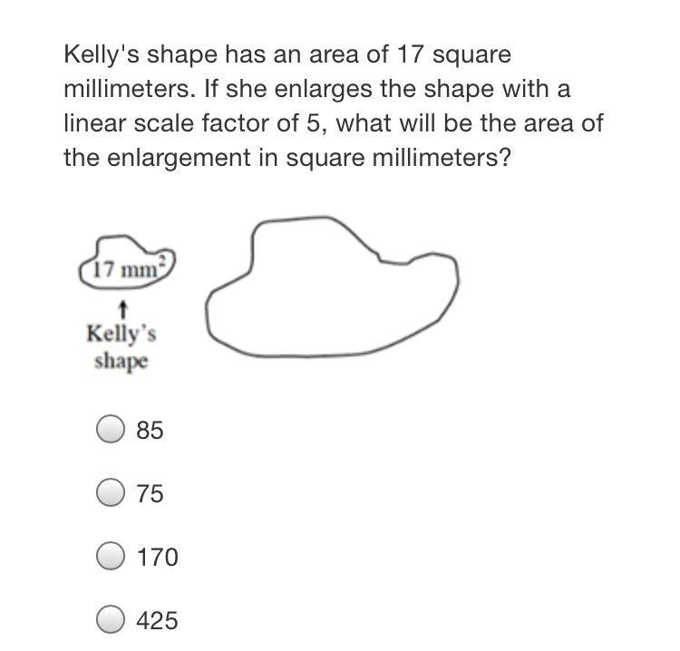 Answered Kelly S Shape Has An Area Of 17 Square Bartleby