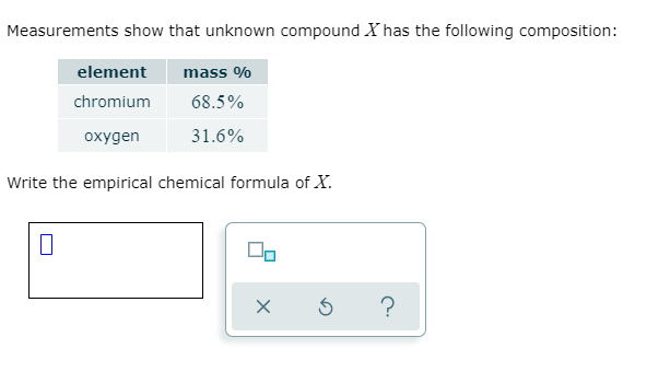 mass of chromium sulfate