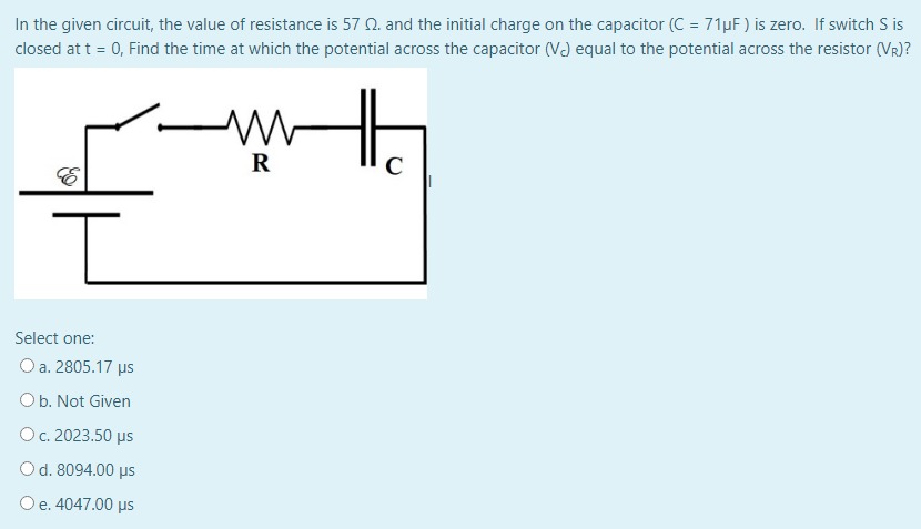 Answered In The Given Circuit The Value Of Bartleby