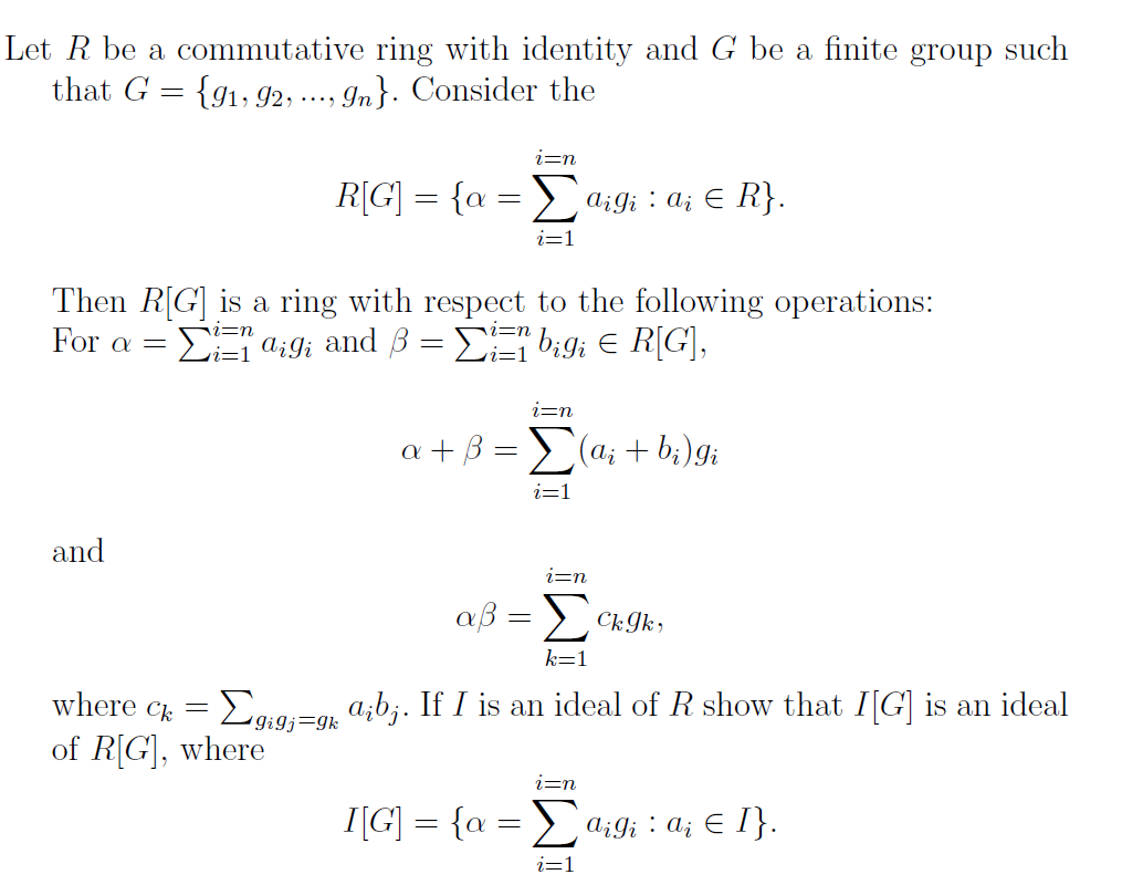 Answered Let R Be A Commutative Ring With Bartleby