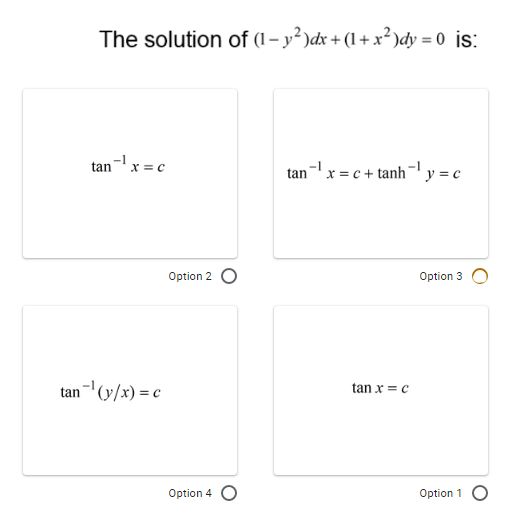 Answered The Solution Of 1 Y Dx 1 X Bartleby