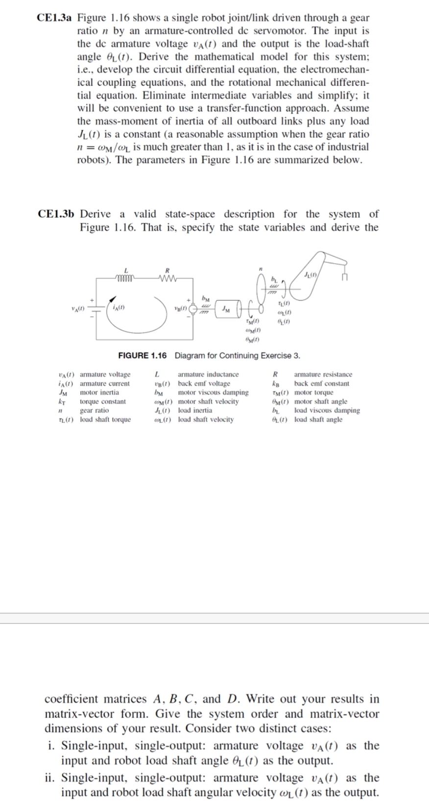 Answered Ce1 3a Figure 1 16 Shows A Single Robot Bartleby