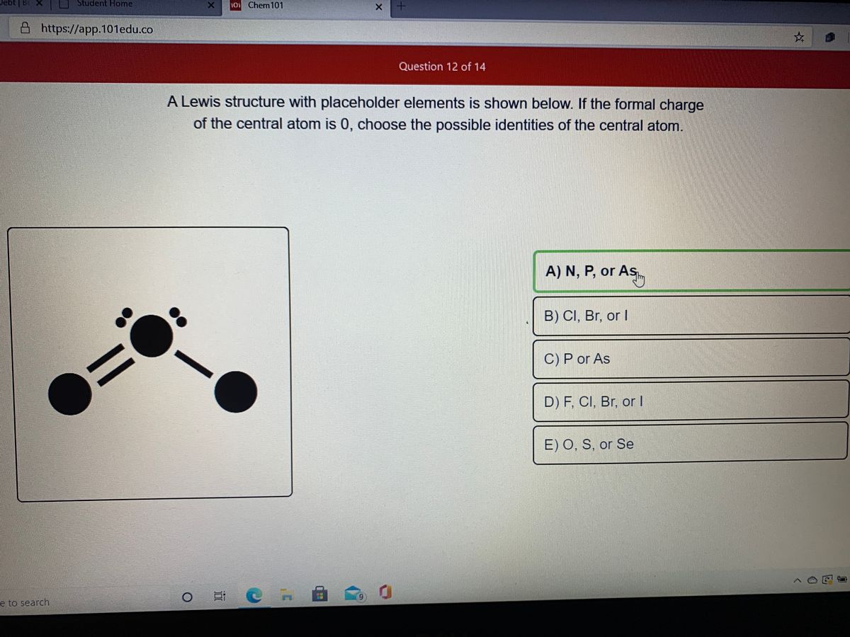 Answered A N P Or As B Ci Br Or I C P Or Bartleby