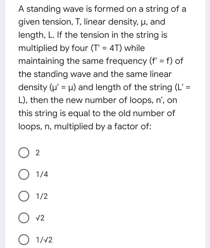 Answered A Standing Wave Is Formed On A String Bartleby