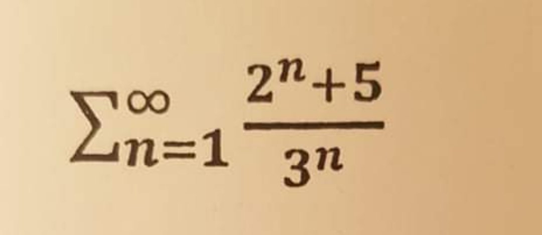 Answered: 2n+5 00 Zn=1 3n | bartleby