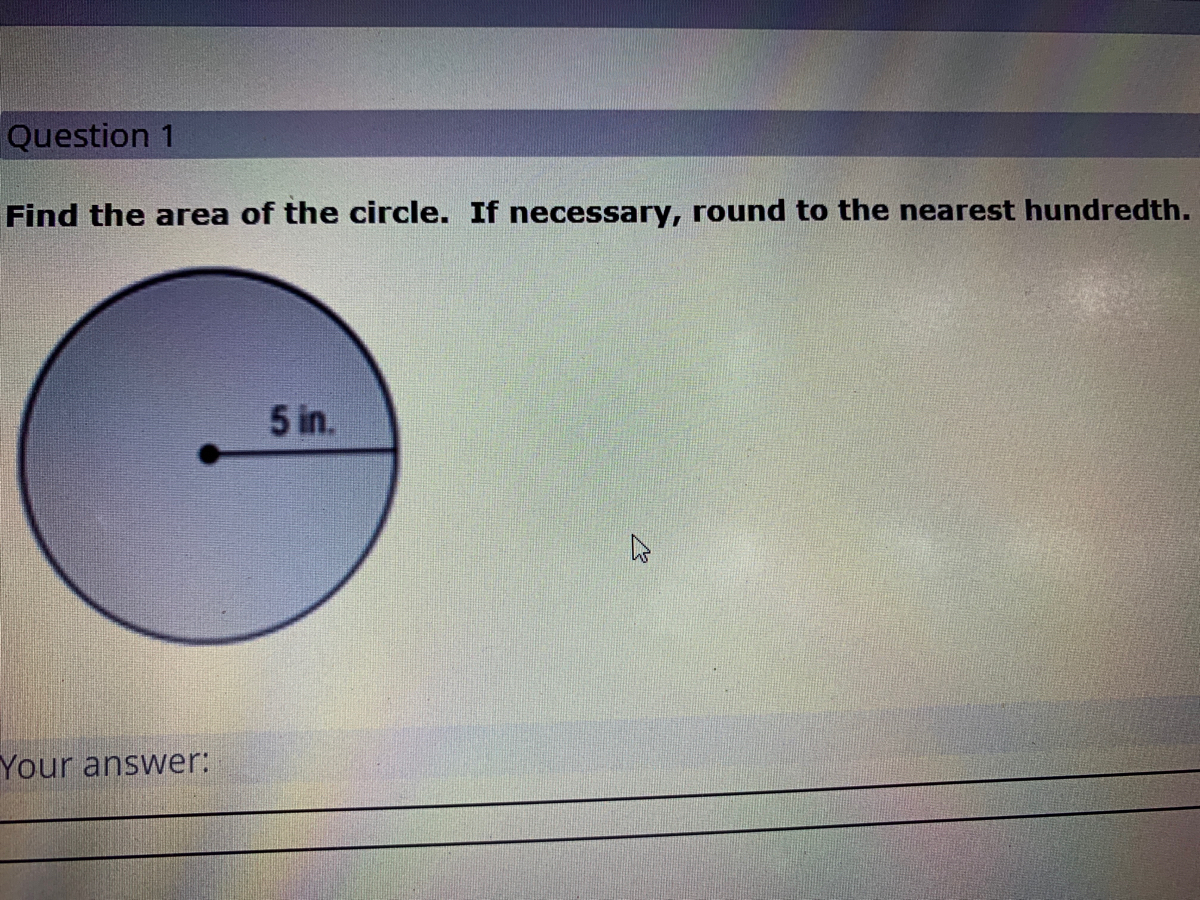 Answered: Find the area of the circle. If… | bartleby