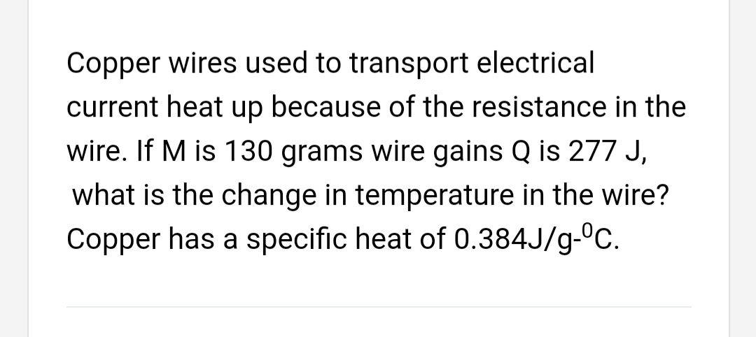 Answered Copper Wires Used To Transport Bartleby