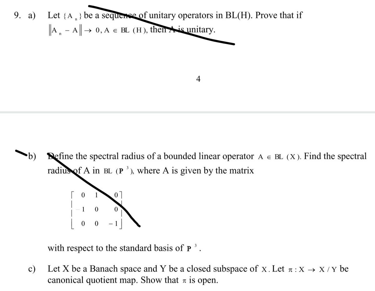 Answered C Let X Be A Banach Space And Y Be A Bartleby