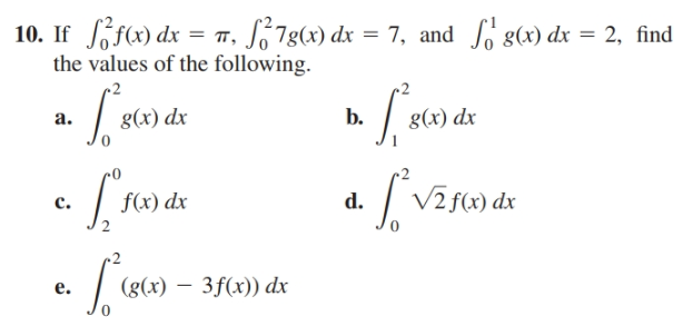 Answered 10 If F X Dx N S 78 X Dx 7 And Bartleby