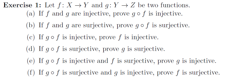 Answered Exercise 1 Let F X Y And G Y Z Be Bartleby