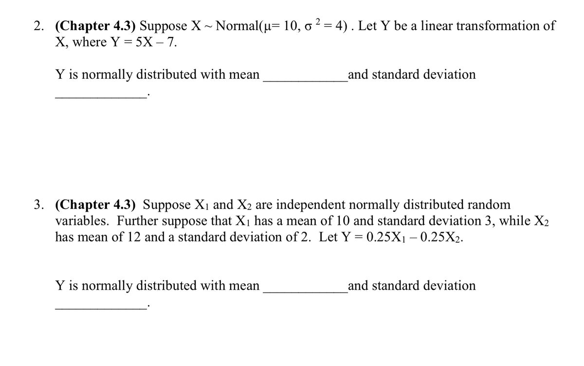 Answered Chapter 4 3 Suppose X Normal µ 10 Bartleby