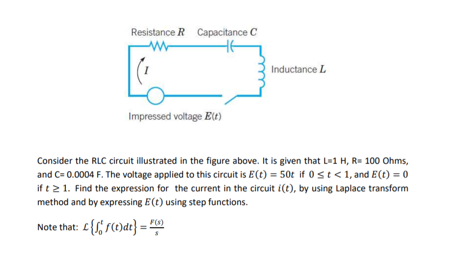Answered Resistance R Capacitance C Inductance L Bartleby