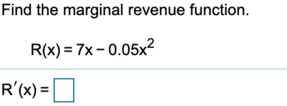 answered-find-the-marginal-revenue-function-bartleby