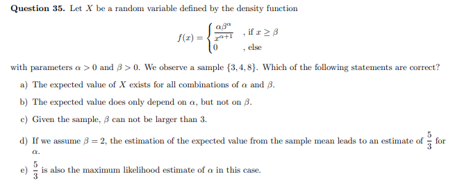 Answered If Ae B S X Else Parameters A 0 Bartleby