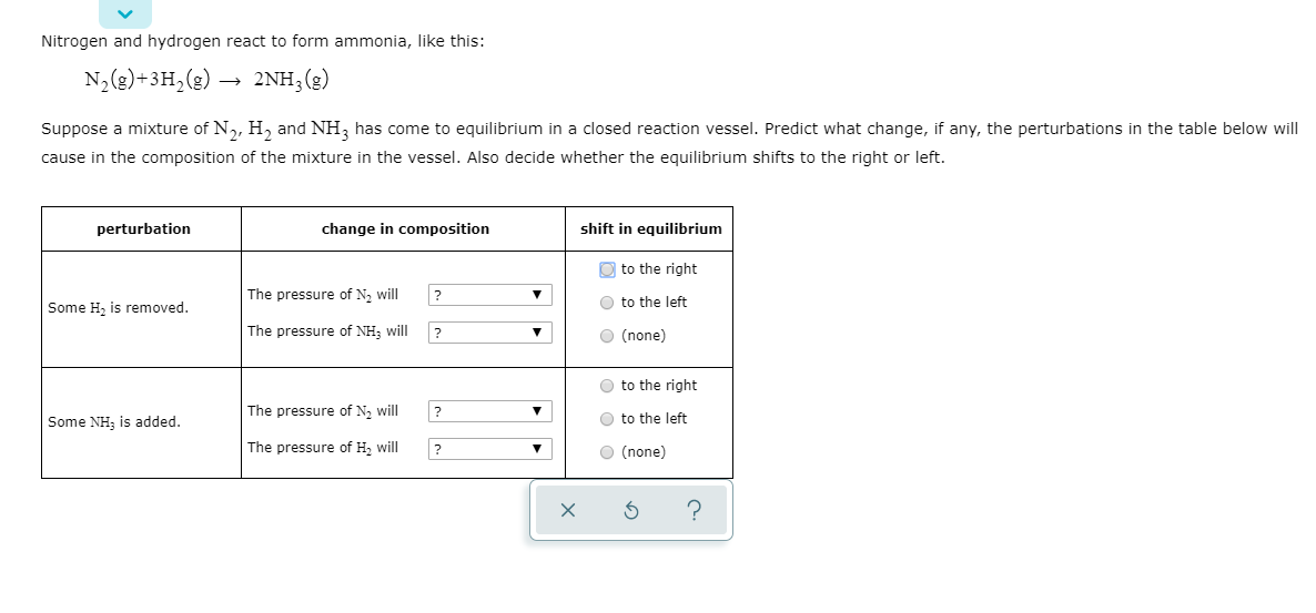 Answered: Nitrogen and hydrogen react to form… | bartleby