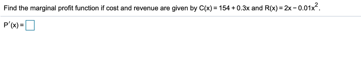 answered-find-the-marginal-profit-function-if-bartleby