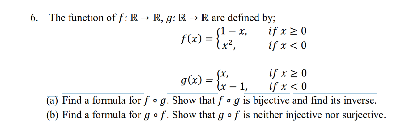 Answered 6 The Function Of F R R G R R Bartleby