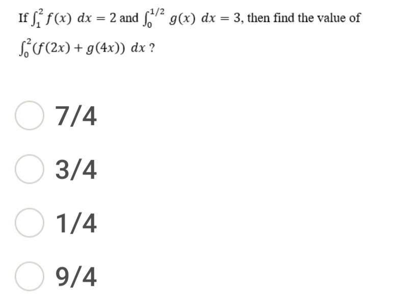 Answered If ſ F X Dx 2 And F2 G X Dx 3 Bartleby