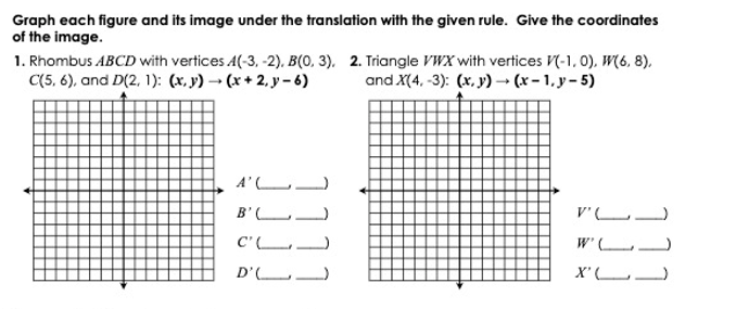 Answered Graph Each Figure And Its Image Under Bartleby