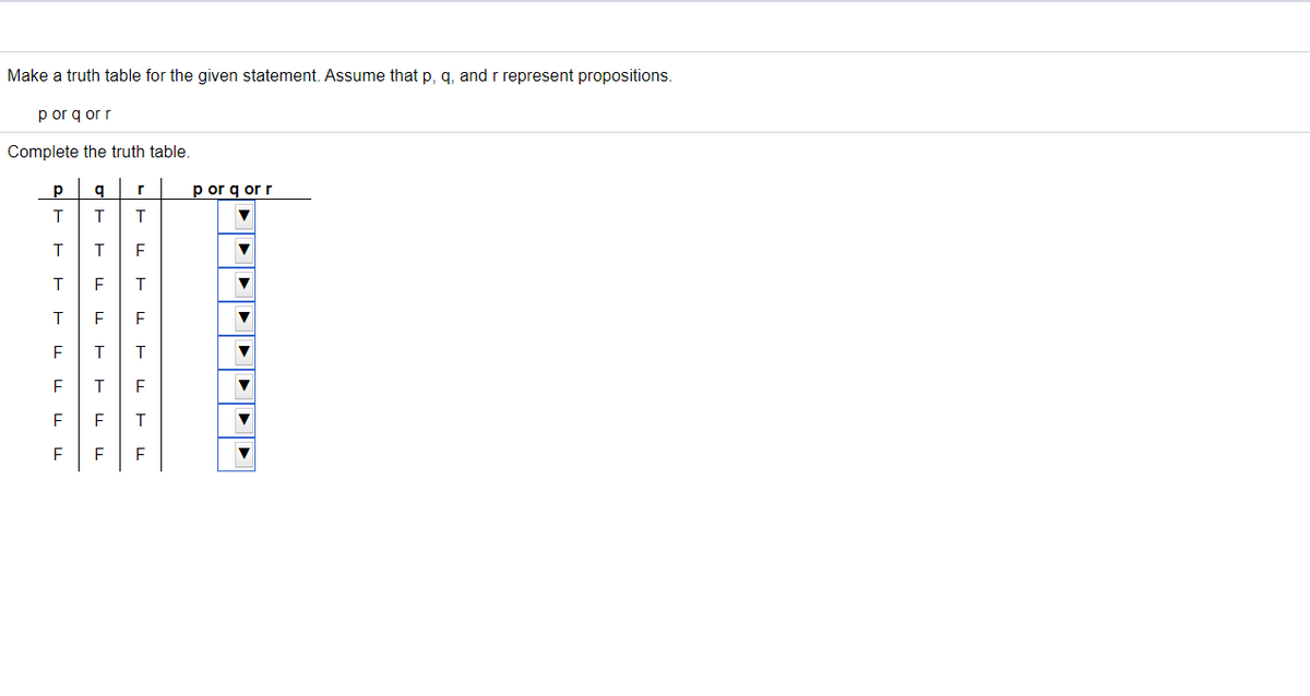 Answered Make A Truth Table For The Given Bartleby