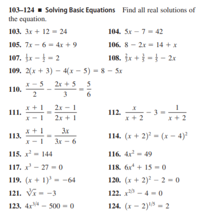 Answered 103 124 Solving Basic Equations Find Bartleby