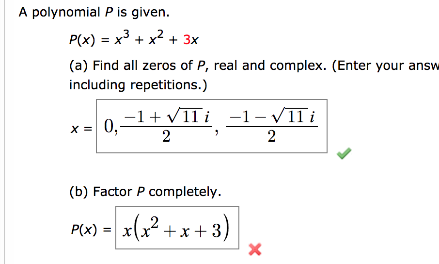 Answered A Polynomial P Is Given P X X3 X2 Bartleby