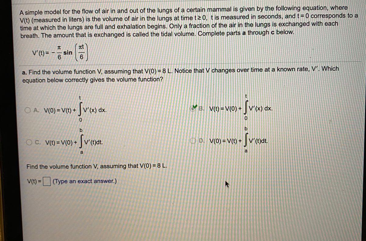 Answered A Simple Model For The Flow Of Air In Bartleby