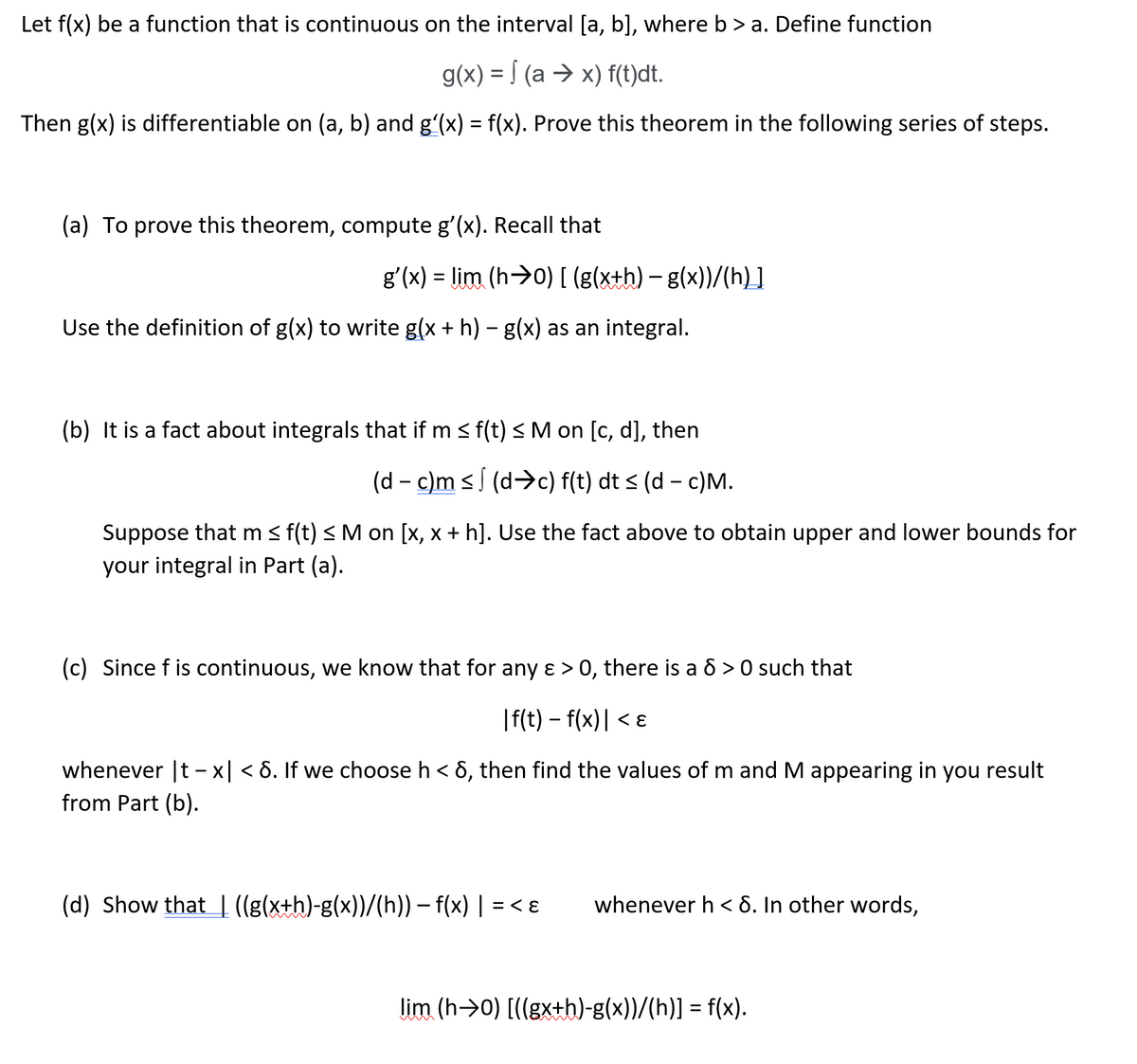 Answered Let F X Be A Function That Is Bartleby