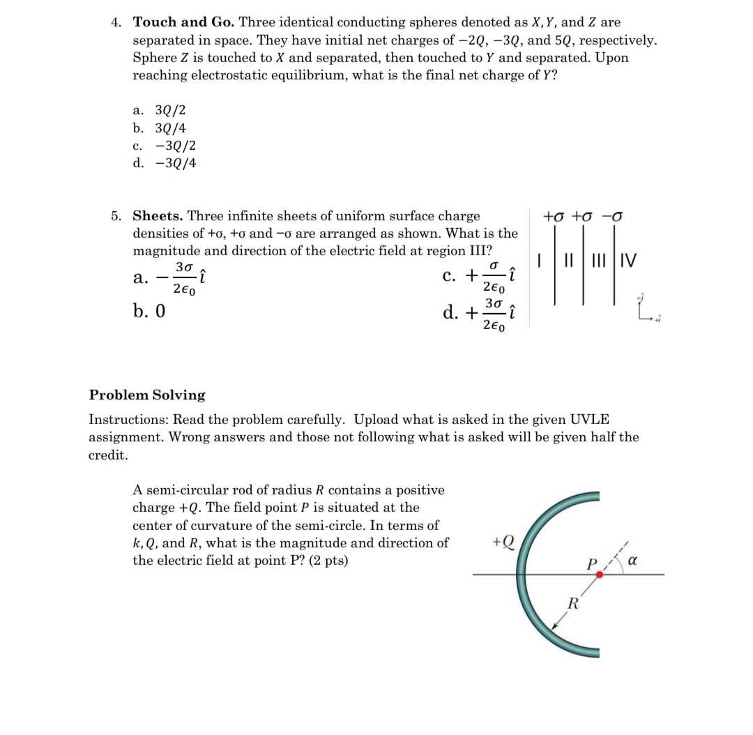 Answered Touch And Go Three Identical Bartleby