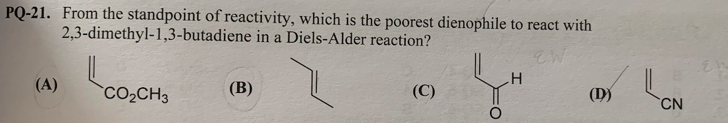 reactivity of dienophiles