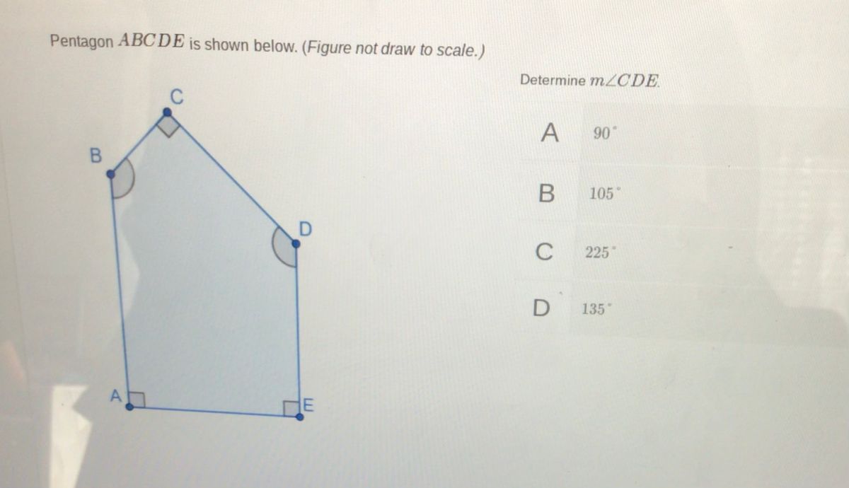 Answered: Pentagon ABCDE is shown below. (Figure… | bartleby