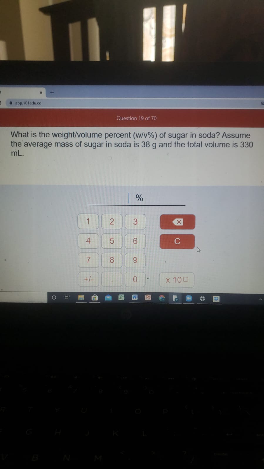 Answered What Is The Weight Volume Percent Bartleby