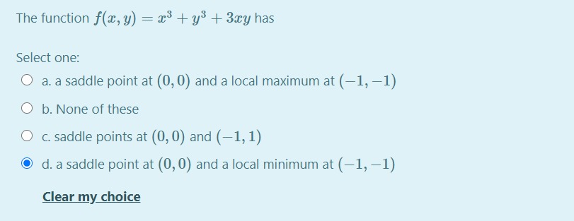 Answered The Function F X Y X Y 3xy Has Bartleby