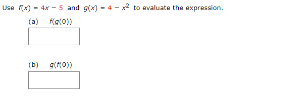 Answered Use F X 4x 5 And G X 4 X2 To Bartleby